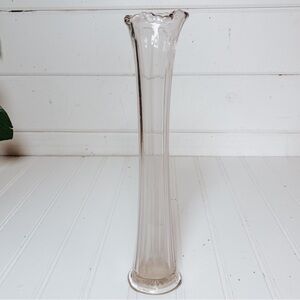 Vintage Swung Glass Vase | Mid Century Floral Vase Bud Vase